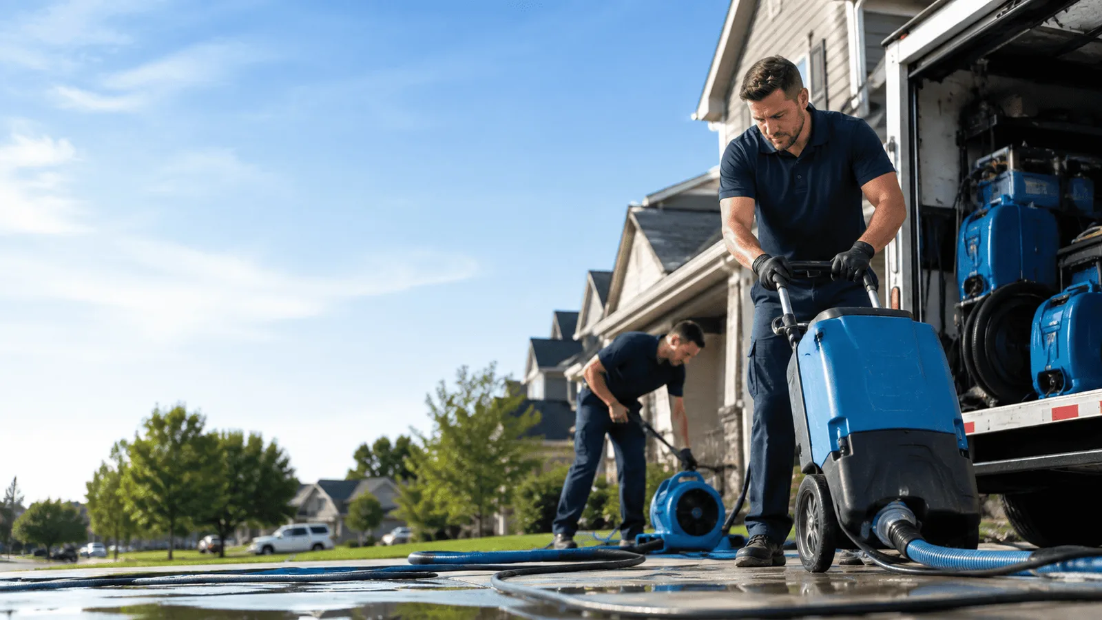 Dehumidification being performed in Milanville, PA